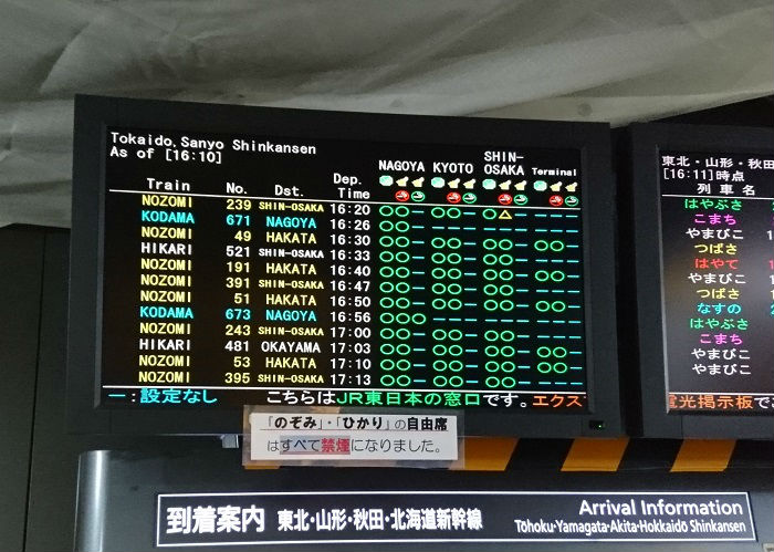 ひかり号の普通車指定席の混雑状況を時間帯ごとに調査 たくみっく