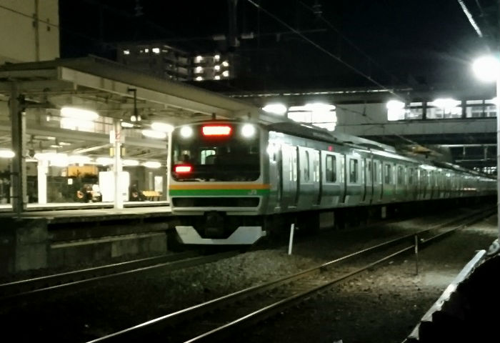 上野東京ラインの帰宅ラッシュ